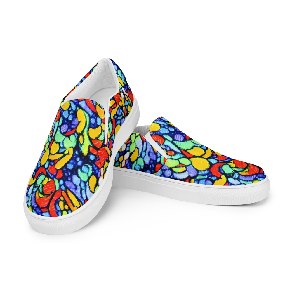 Chromatic Crush on Women's Slip-On Canvas Shoes — Left Front