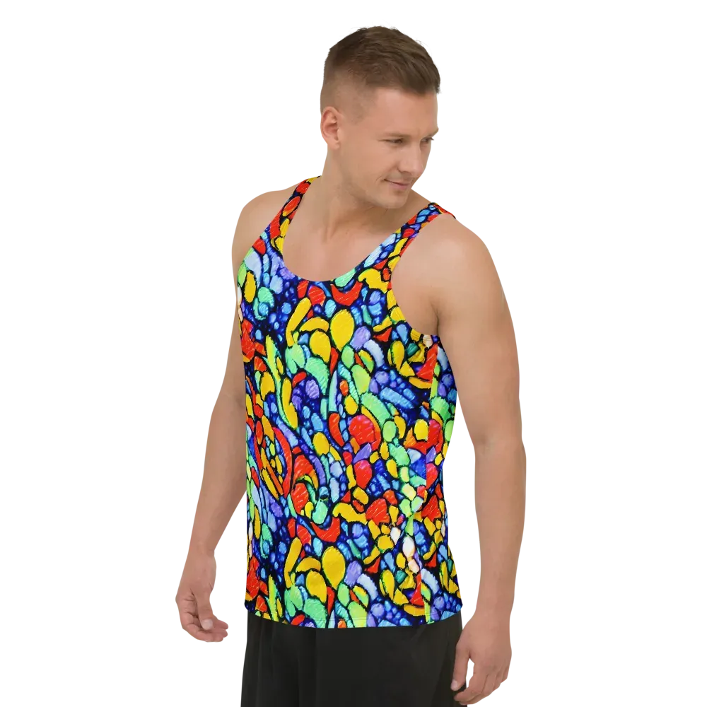 Chromatic Crush on Men's Tank Top — Left Front