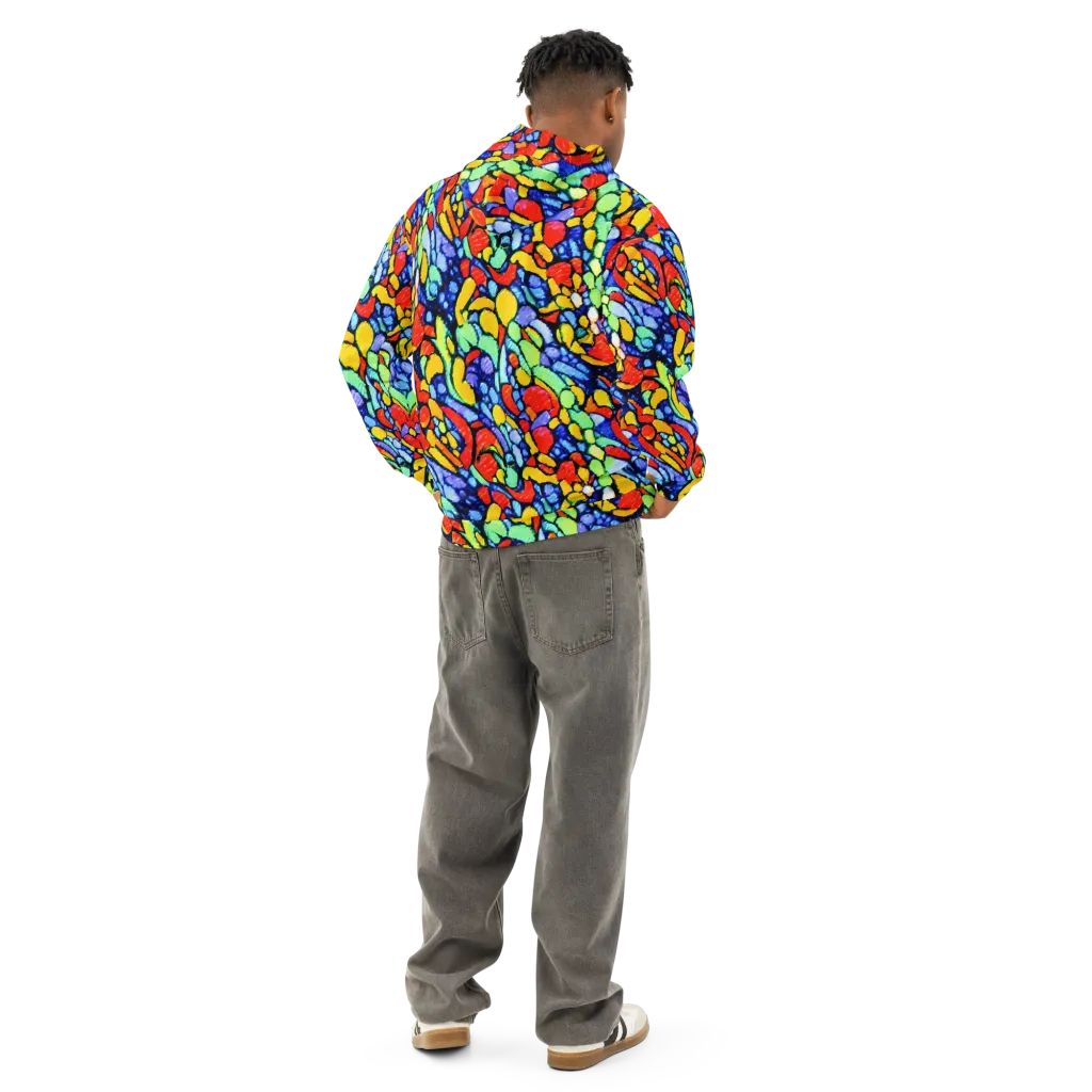 Chromatic Crush on Cotton Hoodie — Back