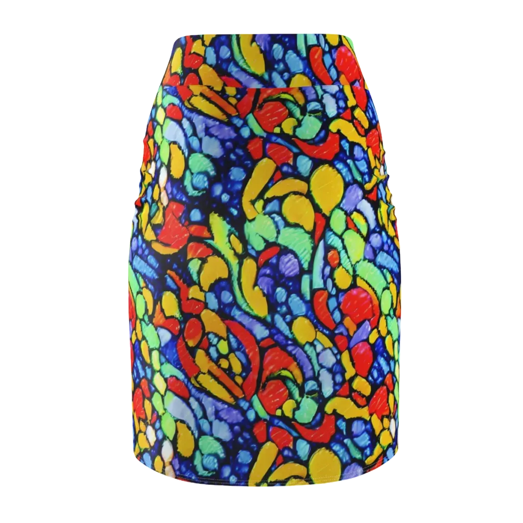 Chromatic Crush on Pencil Skirt — Back