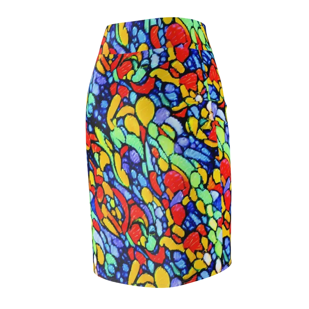 Chromatic Crush on Pencil Skirt — Back Side