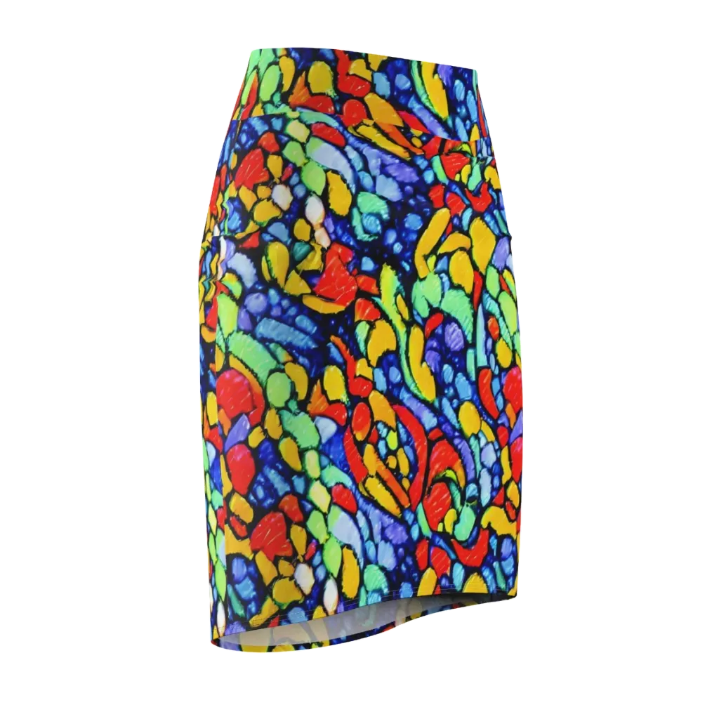 Chromatic Crush on Pencil Skirt — Front Side