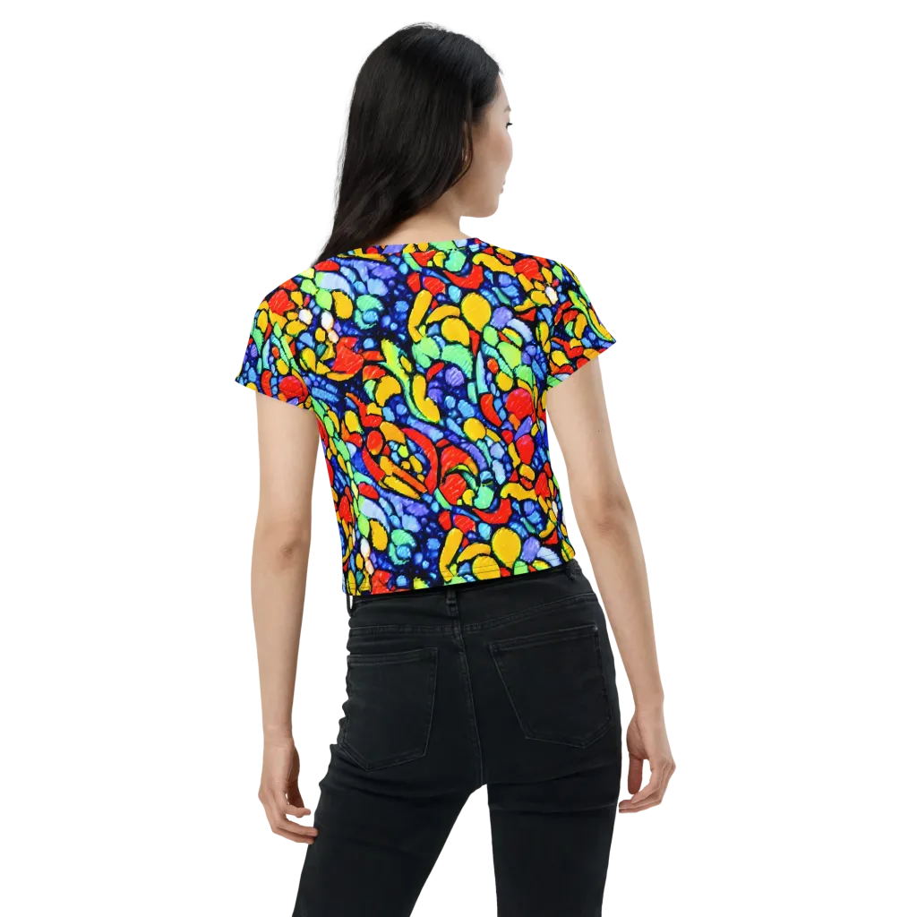 Chromatic Crush on Crop Tee — Back