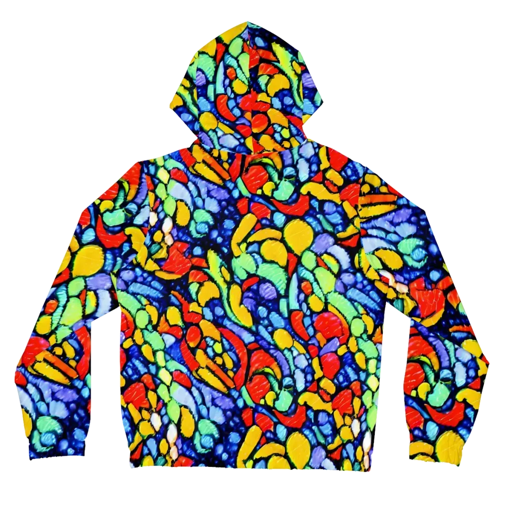 Chromatic Crush on Women's Full-Zip Hoodie — Back