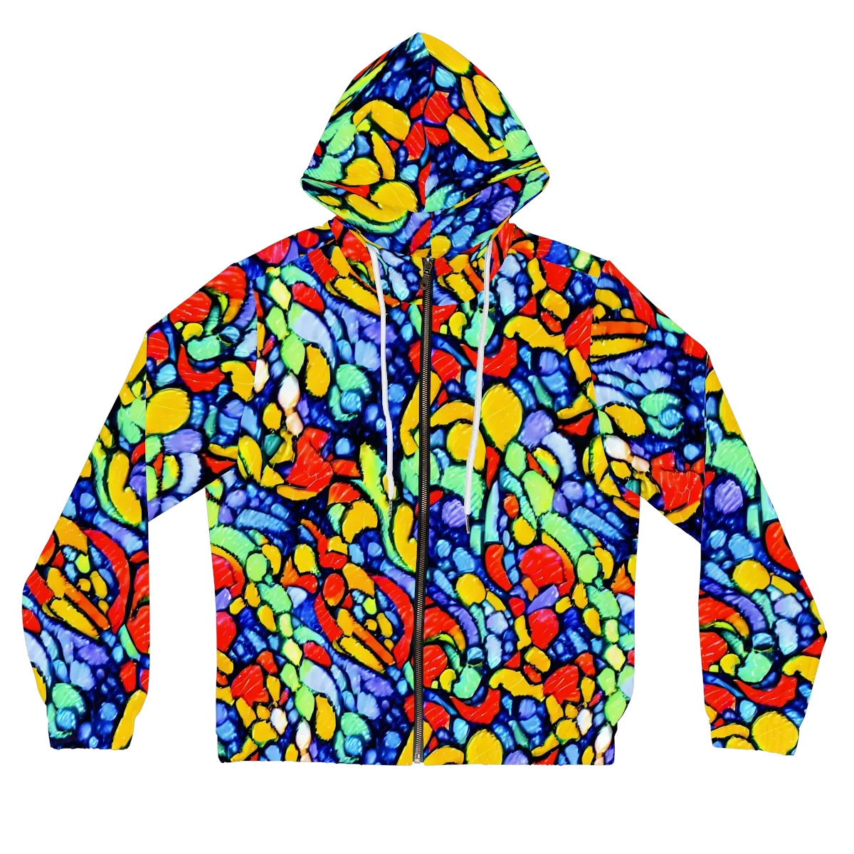 Chromatic Crush on Women's Full-Zip Hoodie — Front