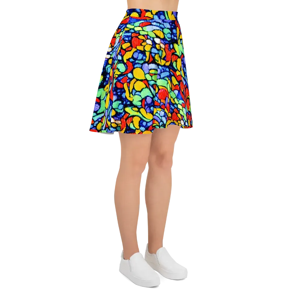 Chromatic Crush on Skater Skirt — Right