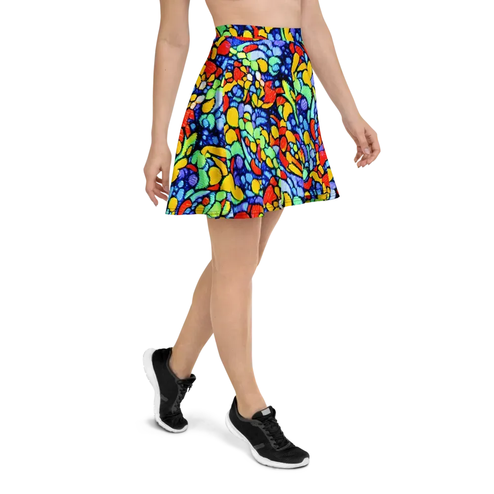 Chromatic Crush on Skater Skirt — Right