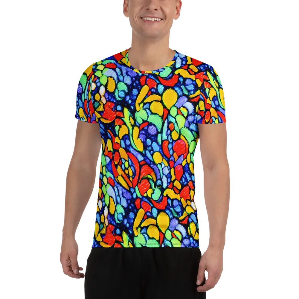 Chromatic Crush on Men's Athletic T-Shirt — Front