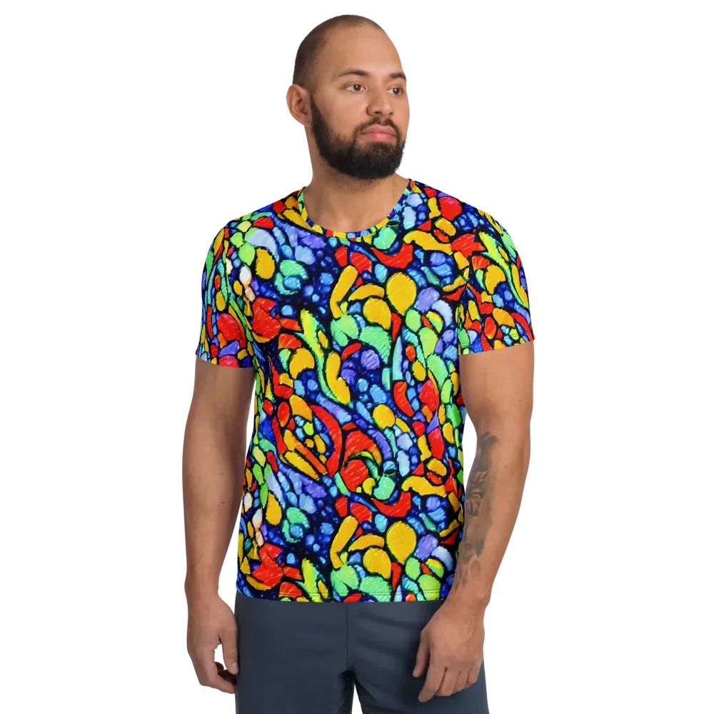 Chromatic Crush on Men's Athletic T-Shirt — Front