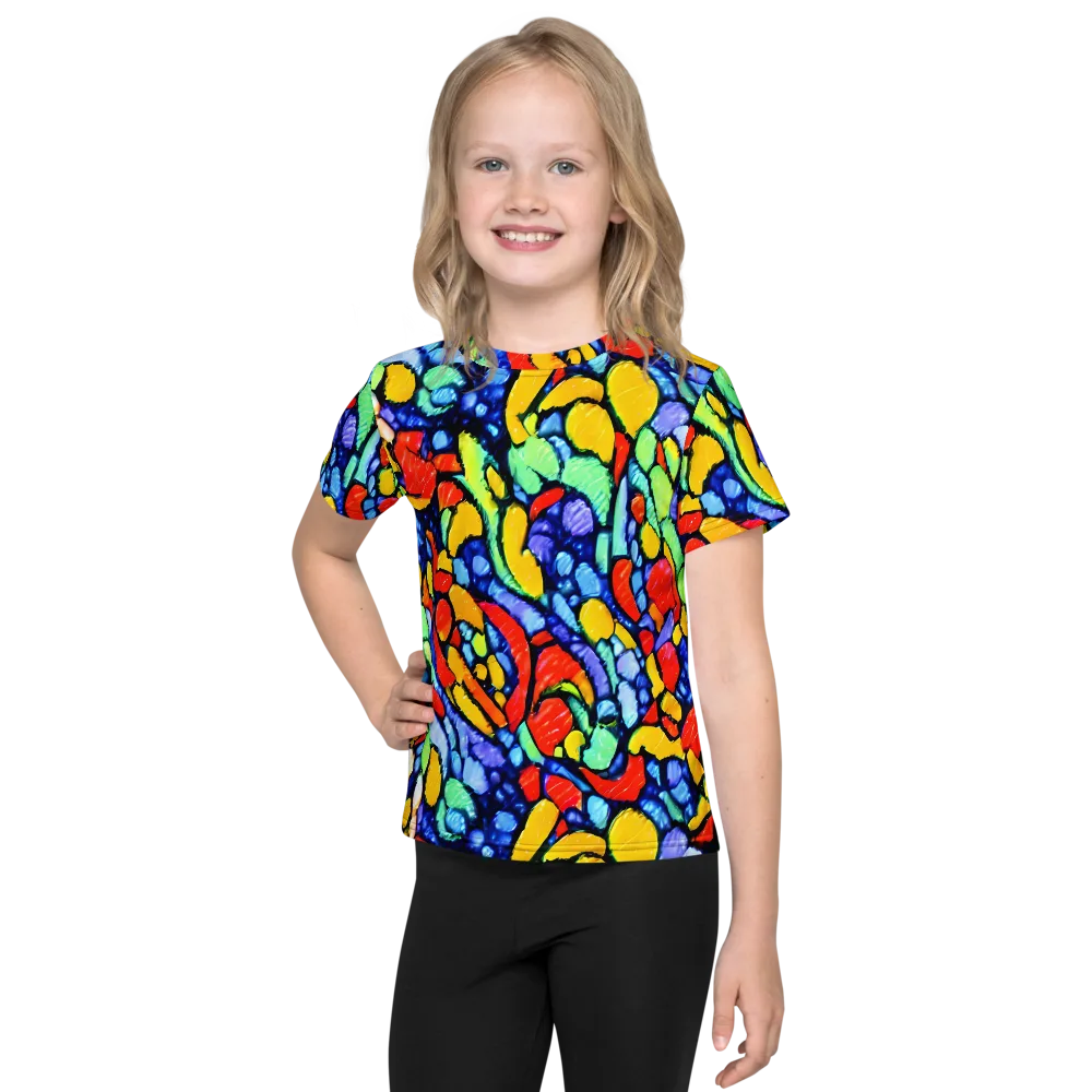 Chromatic Crush on Kids Crew Neck T-Shirt — Front