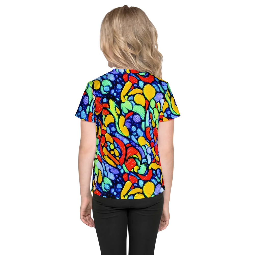 Chromatic Crush on Kids Crew Neck T-Shirt — Back