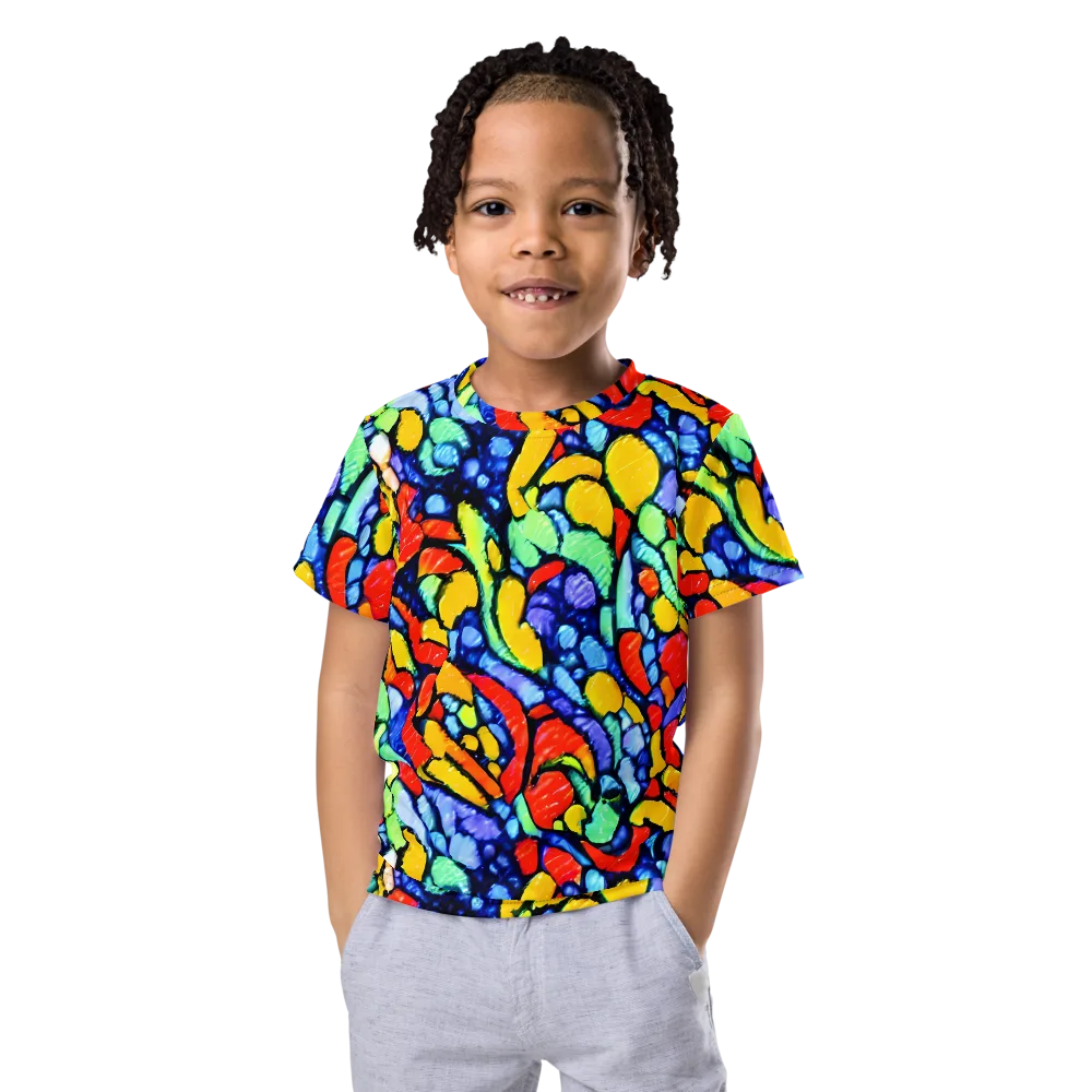Chromatic Crush on Kids Crew Neck T-Shirt — Front