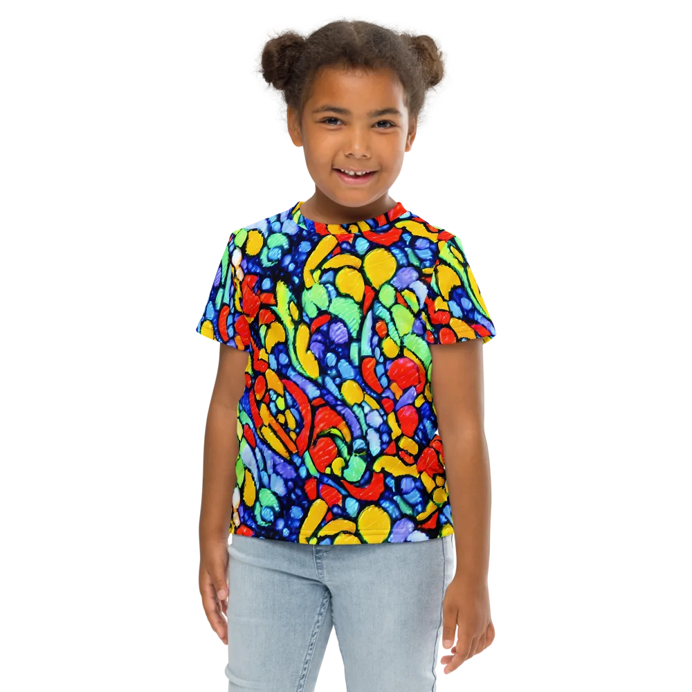Chromatic Crush on Kids Crew Neck T-Shirt — Front
