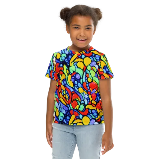 Chromatic Crush on a Kids Crew Neck T-Shirt