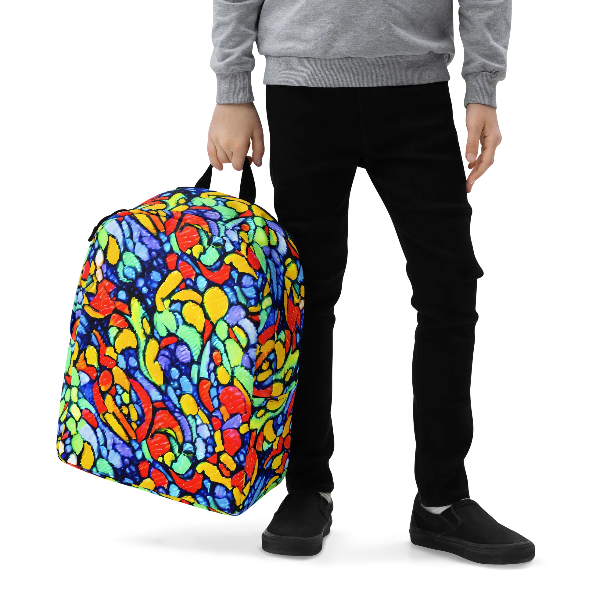 Chromatic Crush on Minimalist Backpack — Zoomed-in
