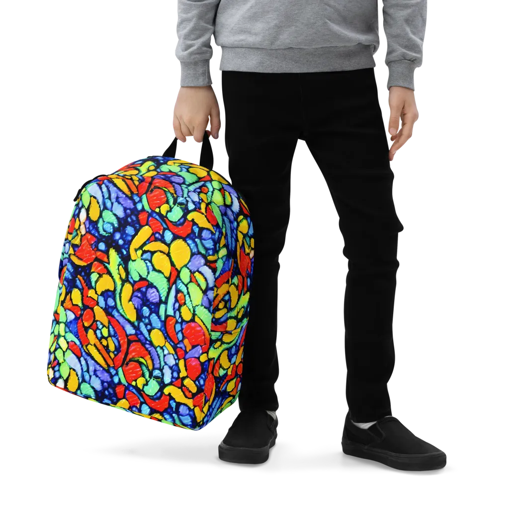 Chromatic Crush on Minimalist Backpack — Zoomed-in