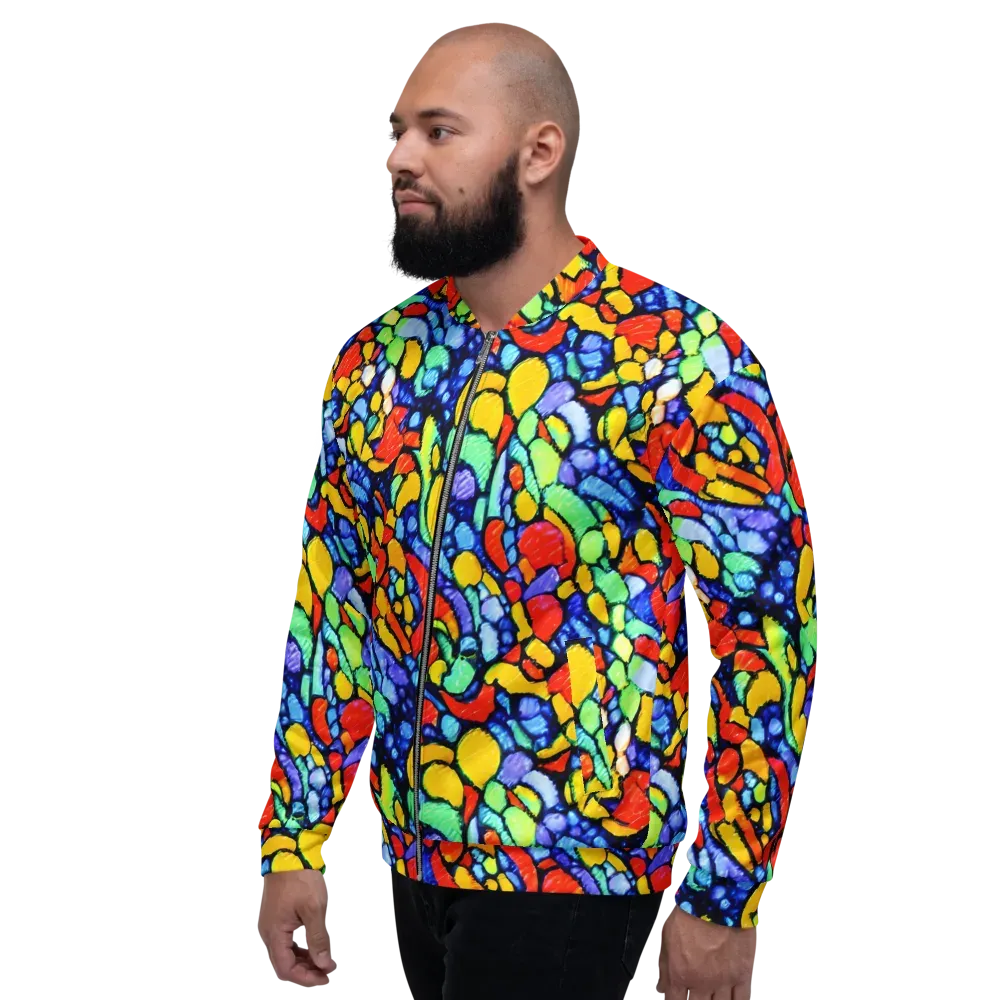 Chromatic Crush on Bomber Jacket — Left