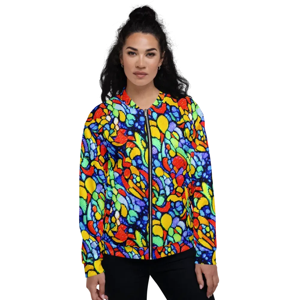 Chromatic Crush on Bomber Jacket — Front