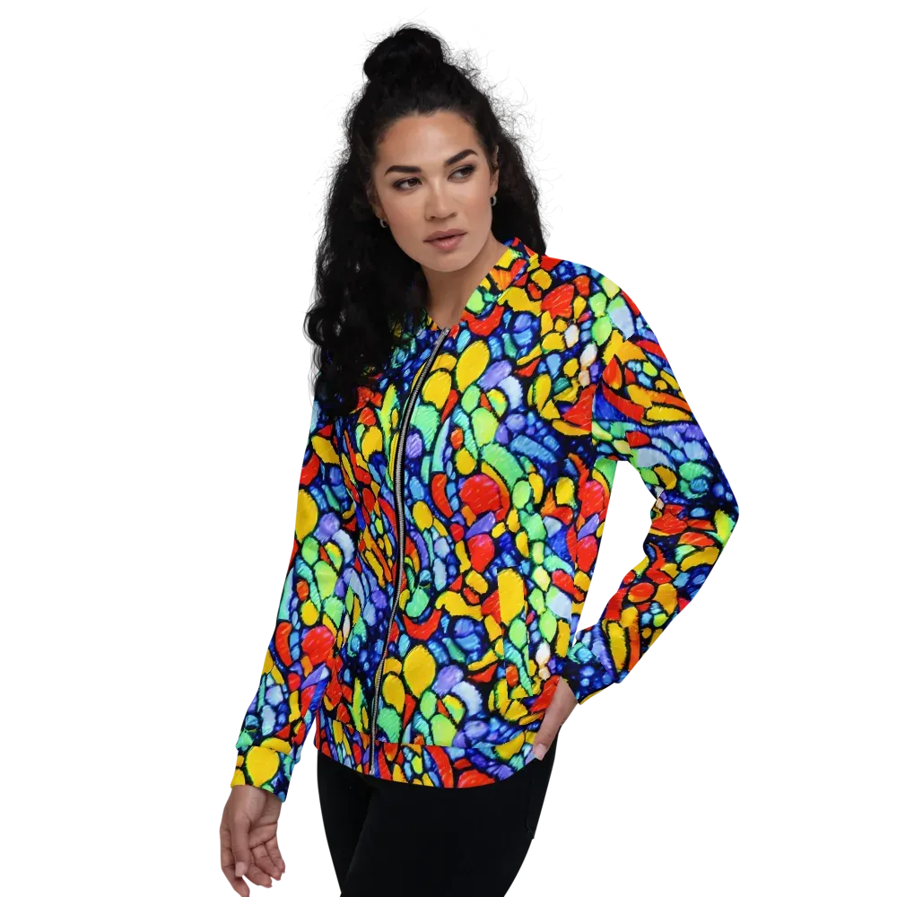 Chromatic Crush on Bomber Jacket — Left