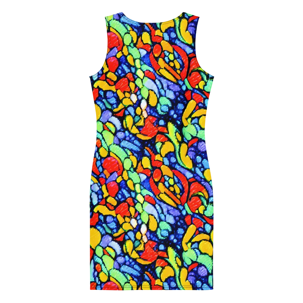 Chromatic Crush on Bodycon Dress — Back