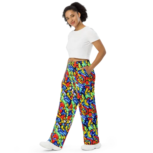 Chromatic Crush on a Wide-Leg Pants
