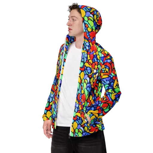 Chromatic Crush on a Men's Windbreaker