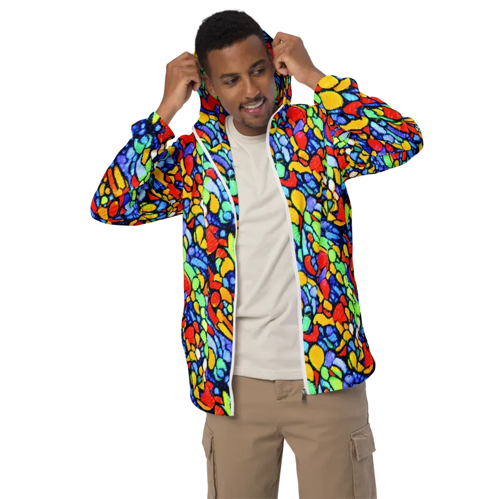 Chromatic Crush on Men's Windbreaker — Front