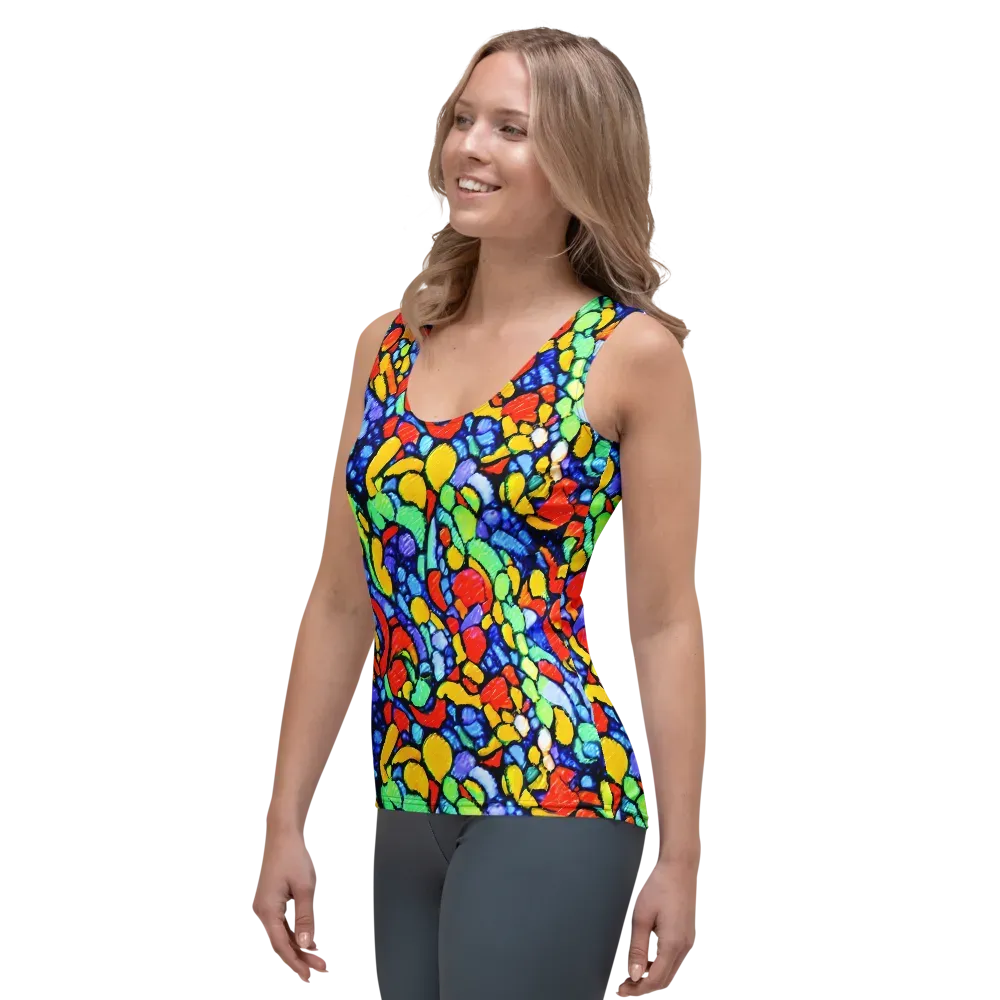 Chromatic Crush on Women's Tank Top — Left Front