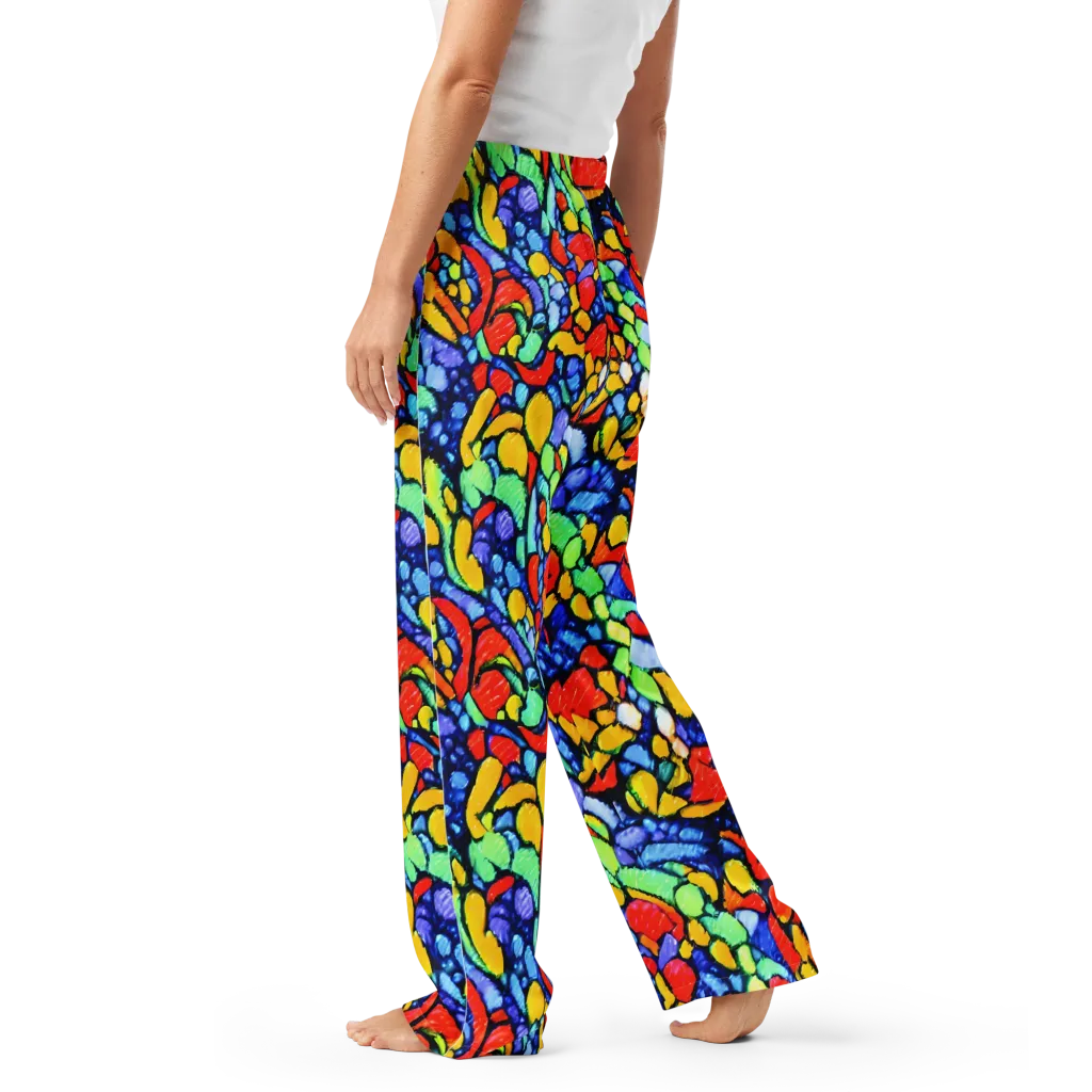 Chromatic Crush on Women's Pajama Pants — Left