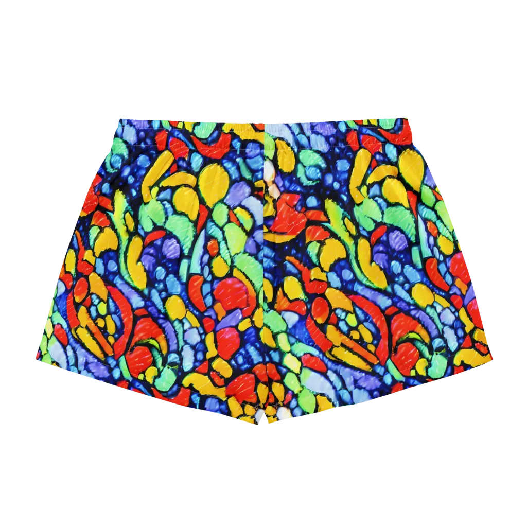 Chromatic Crush on Women's Pajama Shorts — Back