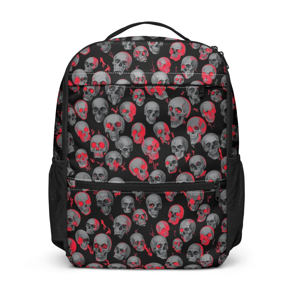 Neon Bone Yard on Utility Backpack — Front