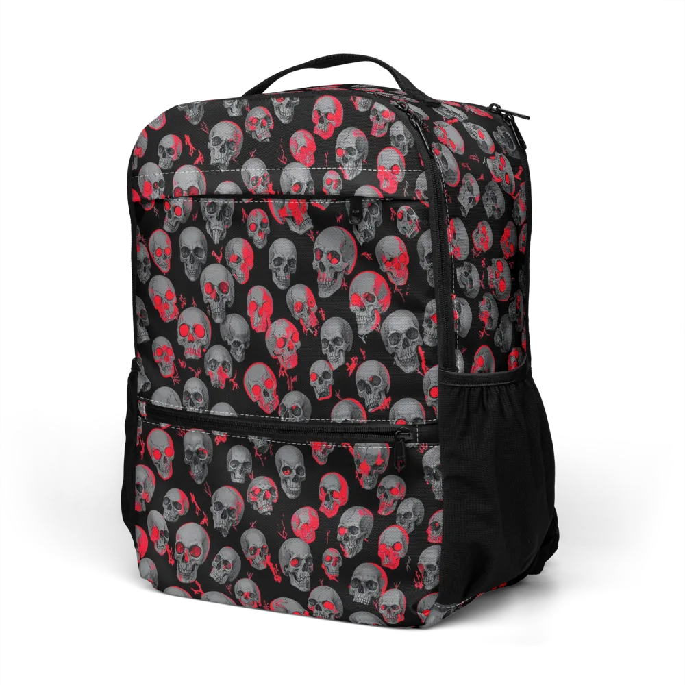 Neon Bone Yard on Utility Backpack — Left Front