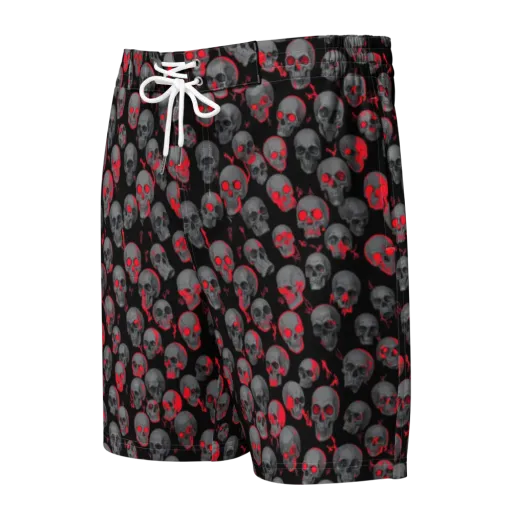 Neon Bone Yard on a Men's Board Shorts