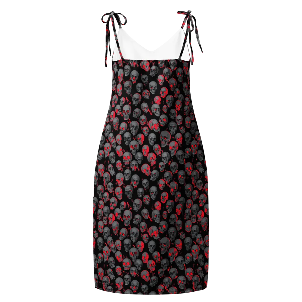 Neon Bone Yard on Slip Dress — Back