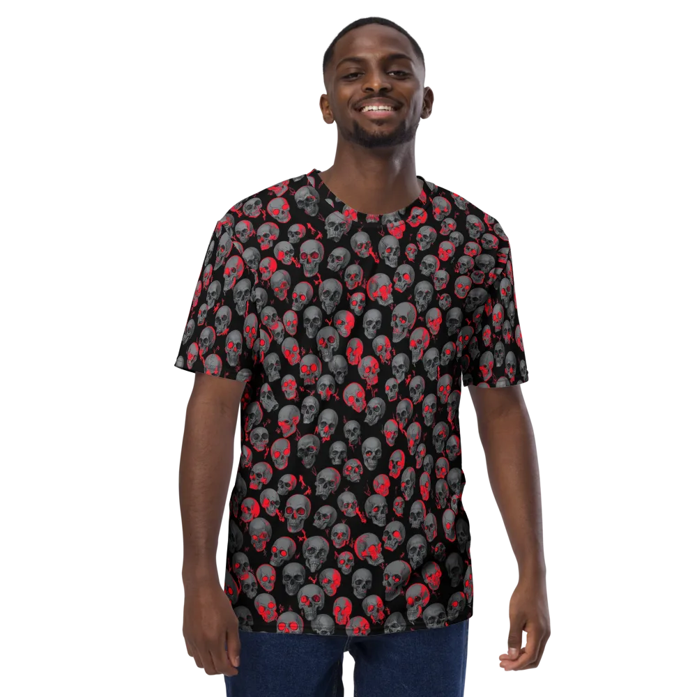 Neon Bone Yard on Men's Crew Neck T-Shirt — Front