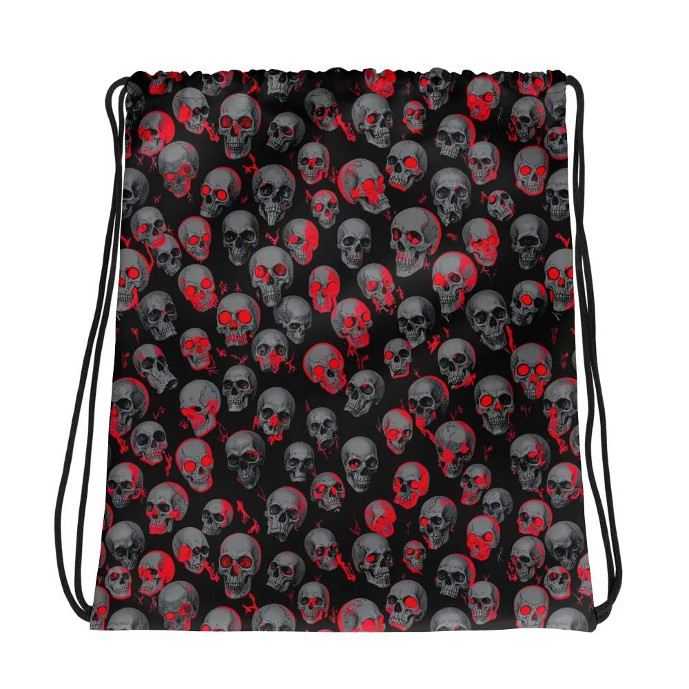 Neon Bone Yard on Drawstring Bag — Photo