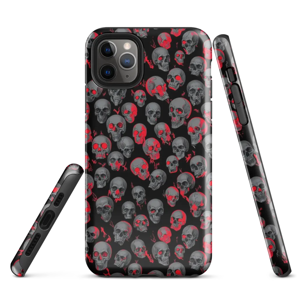 Neon Bone Yard on Tough Case for iPhone® — Front