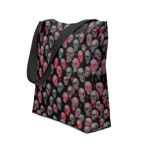 Neon Bone Yard on a Tote Bag