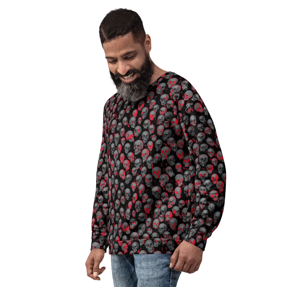 Neon Bone Yard on Sweatshirt — Left Front