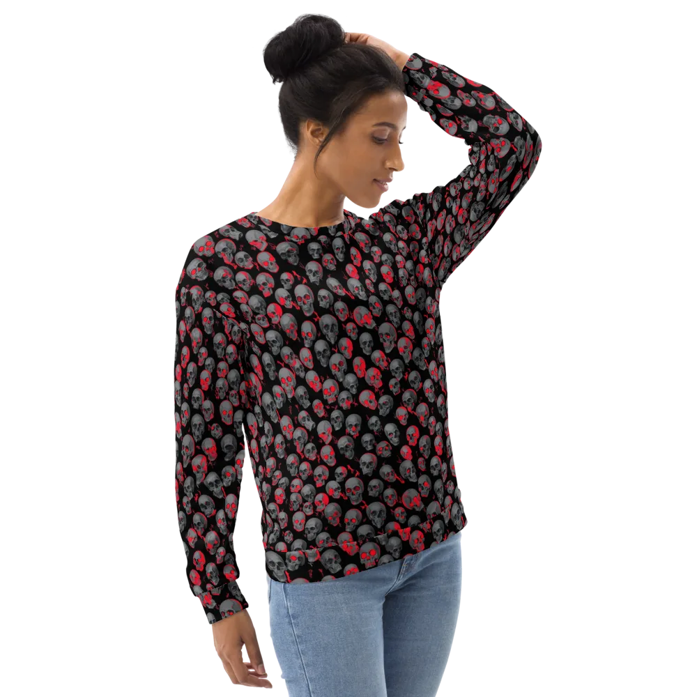 Neon Bone Yard on Sweatshirt — Right Front
