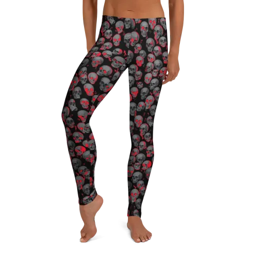 Neon Bone Yard on a Leggings