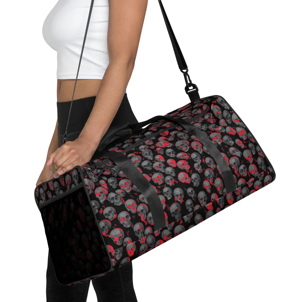 Neon Bone Yard on Duffle Bag — Front