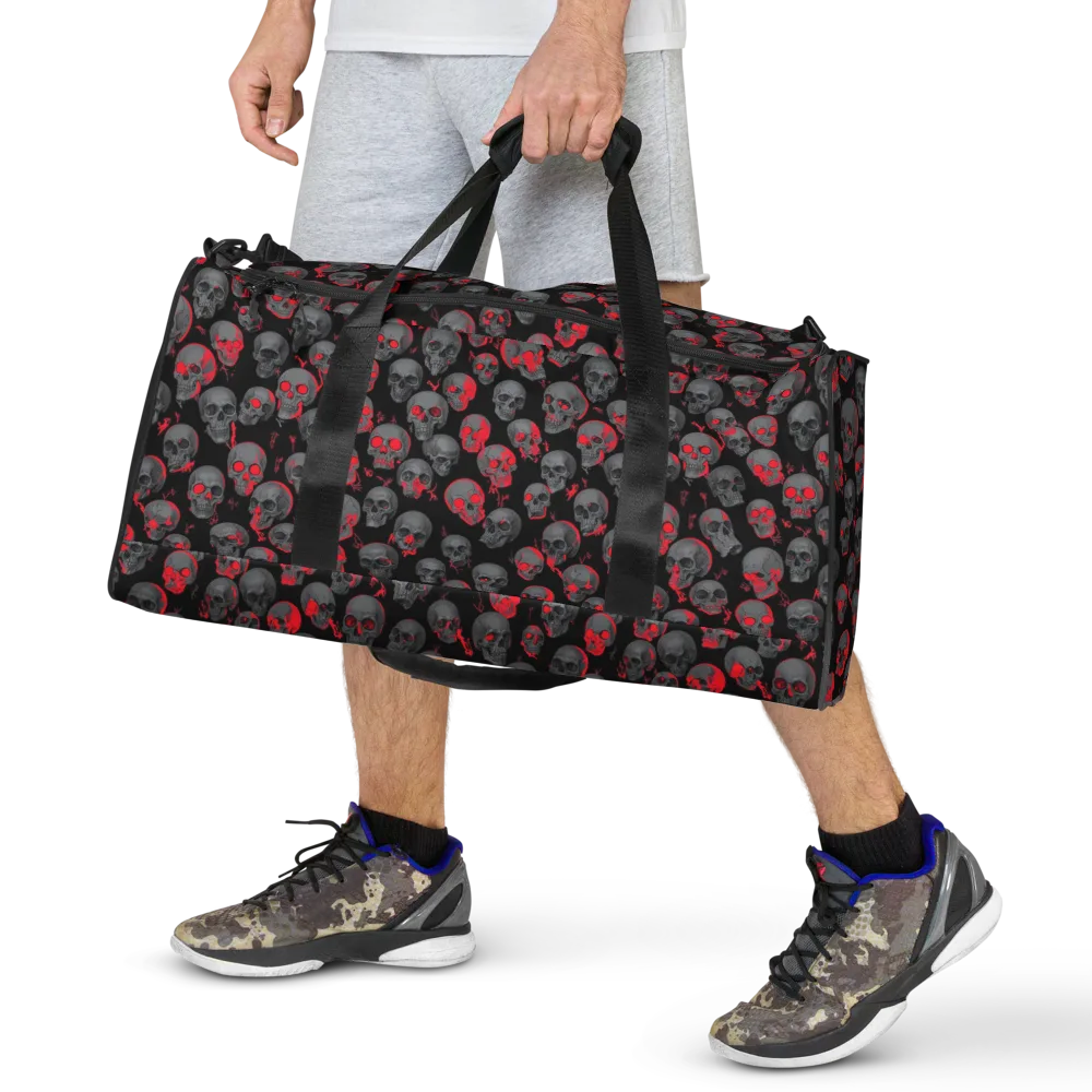 Neon Bone Yard on Duffle Bag — Front