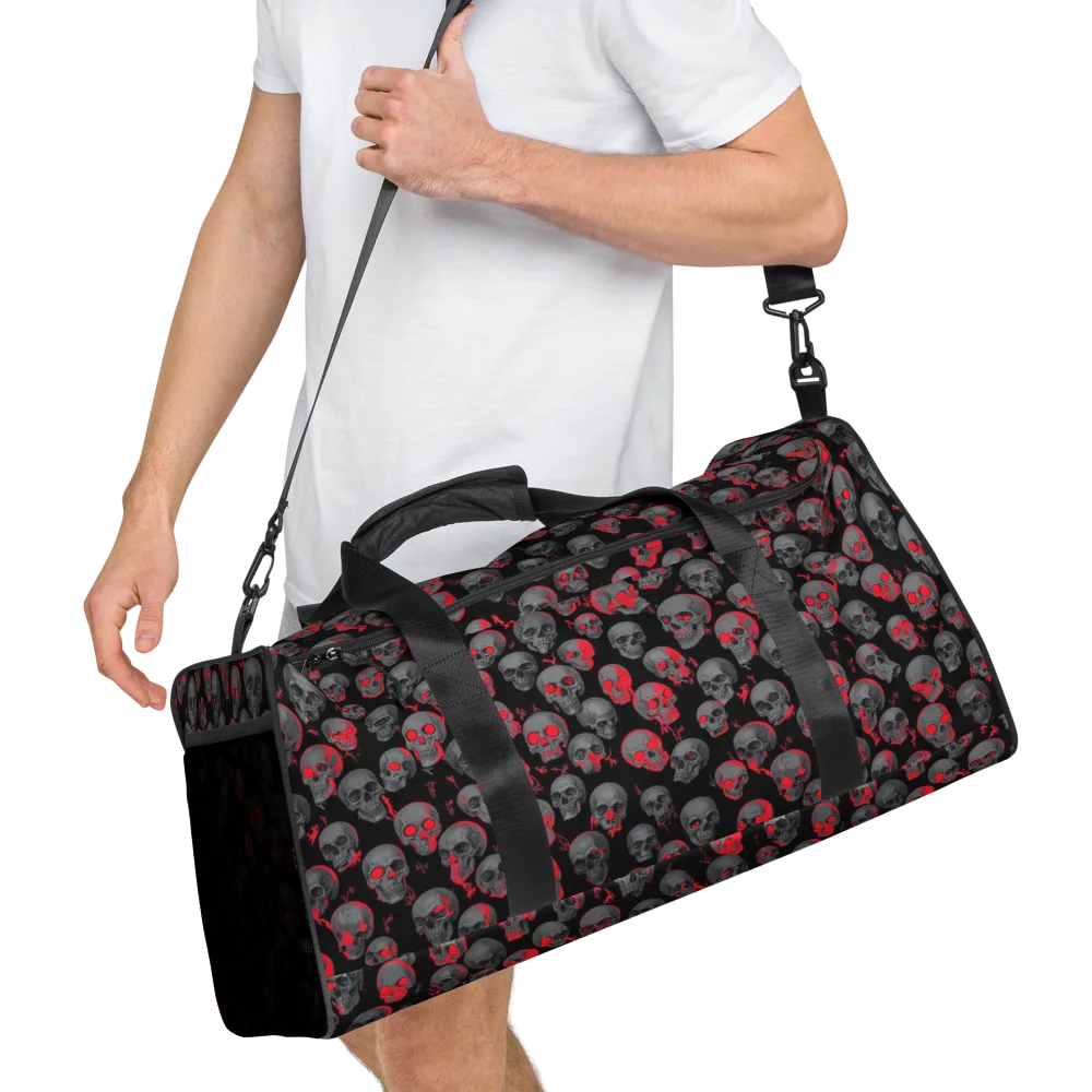 Neon Bone Yard on Duffle Bag — Right Front