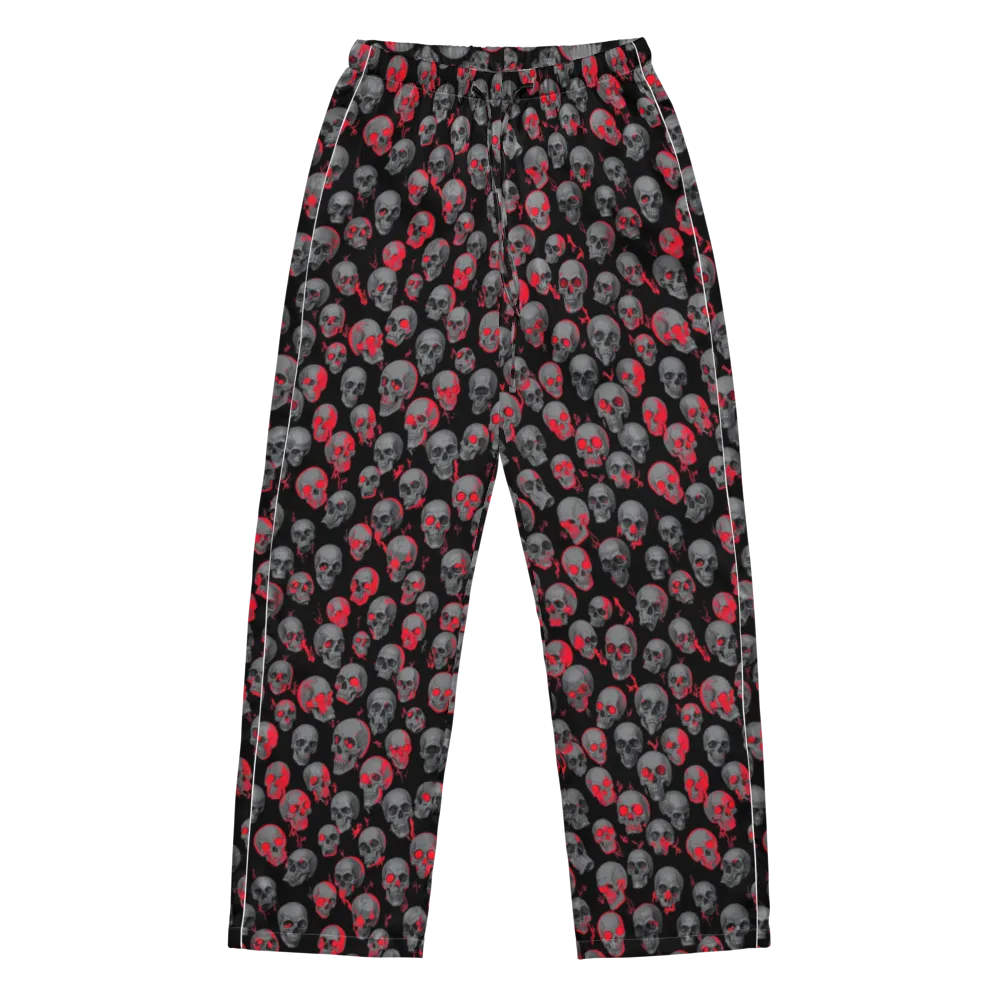 Neon Bone Yard on Women's Pajama Pants — Front