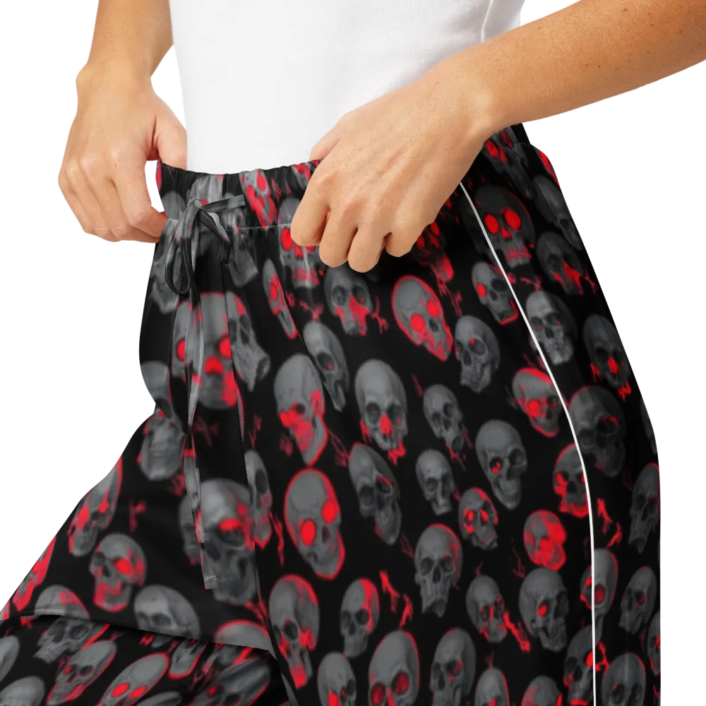 Neon Bone Yard on Women's Pajama Pants — Product details