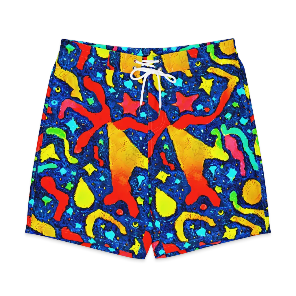 Wild Frequency on Men's Board Shorts — Front