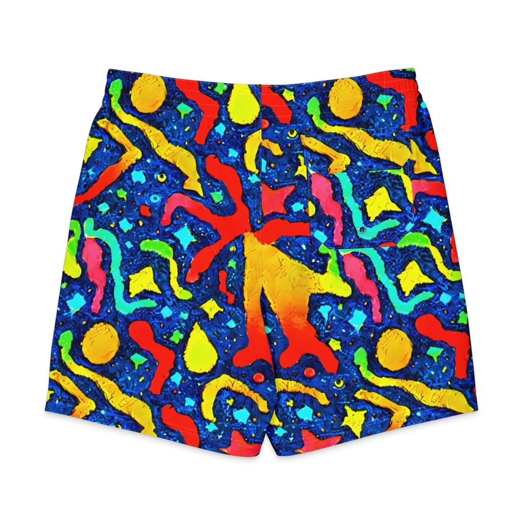 Wild Frequency on Men's Board Shorts — Back