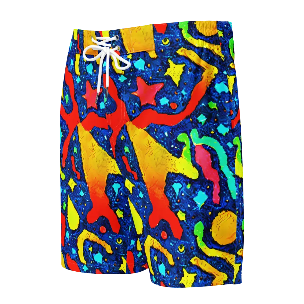 Wild Frequency on Men's Board Shorts — Front