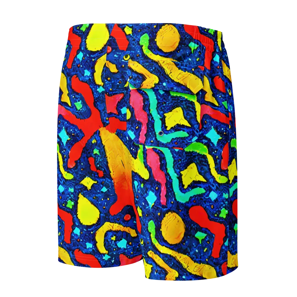 Wild Frequency on Men's Board Shorts — Back
